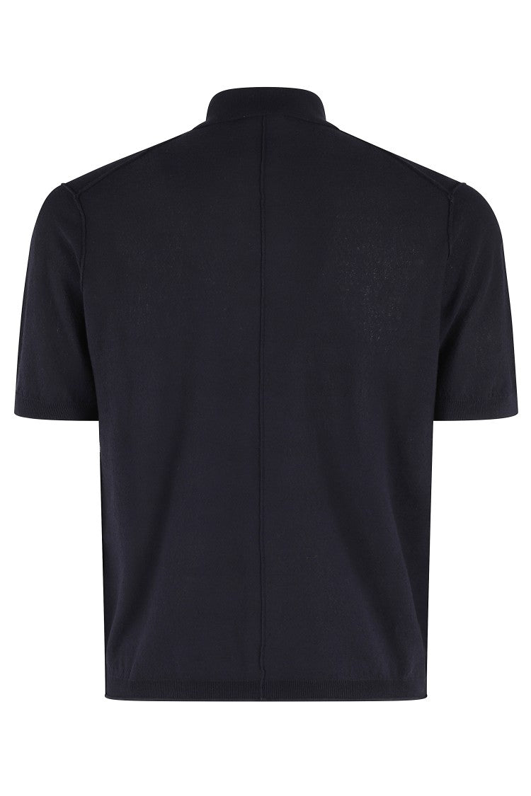 Paolo Pecora Short-Sleeved Shirt With Pointed Collar