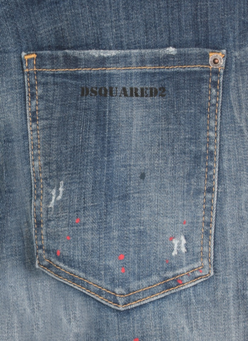 Dsquared2 Blue Cotton Jeans