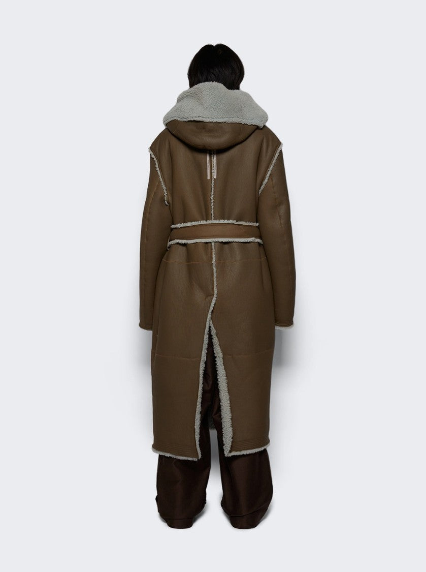 Rick Owens Cappotto In Montone Coat Bean