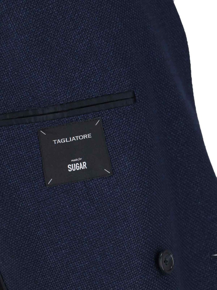 Tagliatore Double-Breasted Blazer – Navy Blue