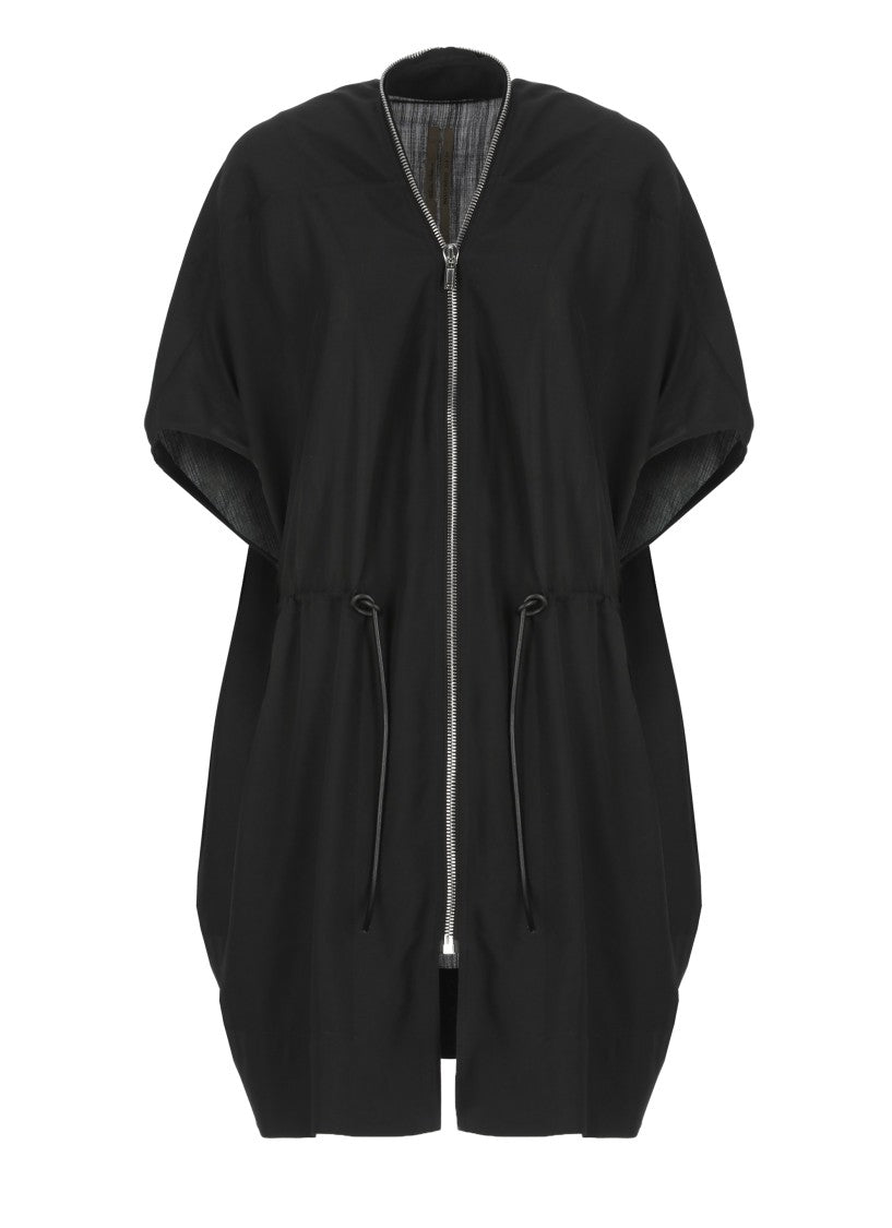 Rick Owens Black Wool Coat