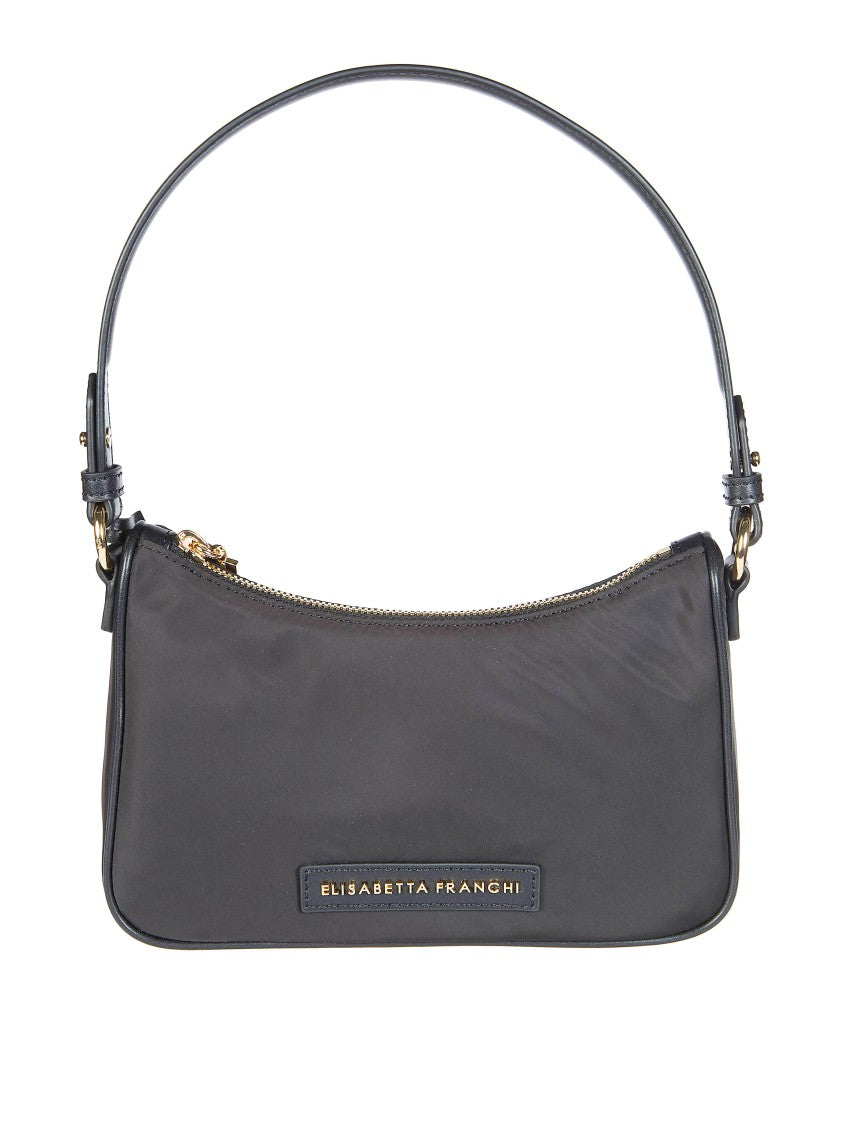 Elisabetta Franchi Smooth Matte Single Top Handle Handbag