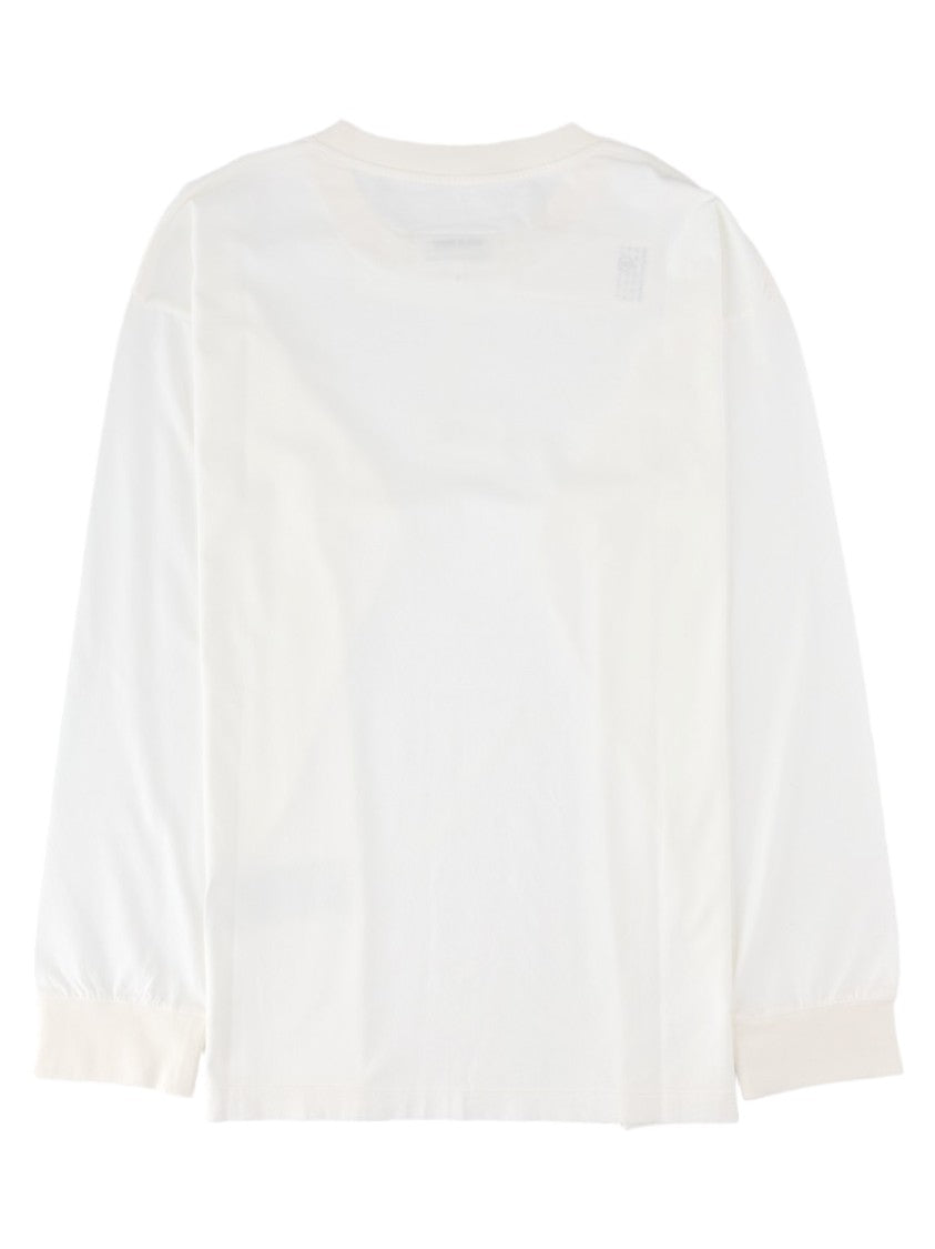 Mm6 By Maison Margiela Long-Sleeve Cotton Logo Top