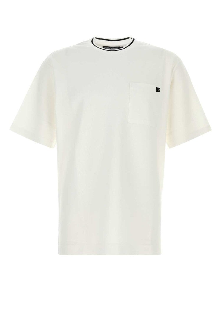Dolce & Gabbana White Piquet T-Shirt