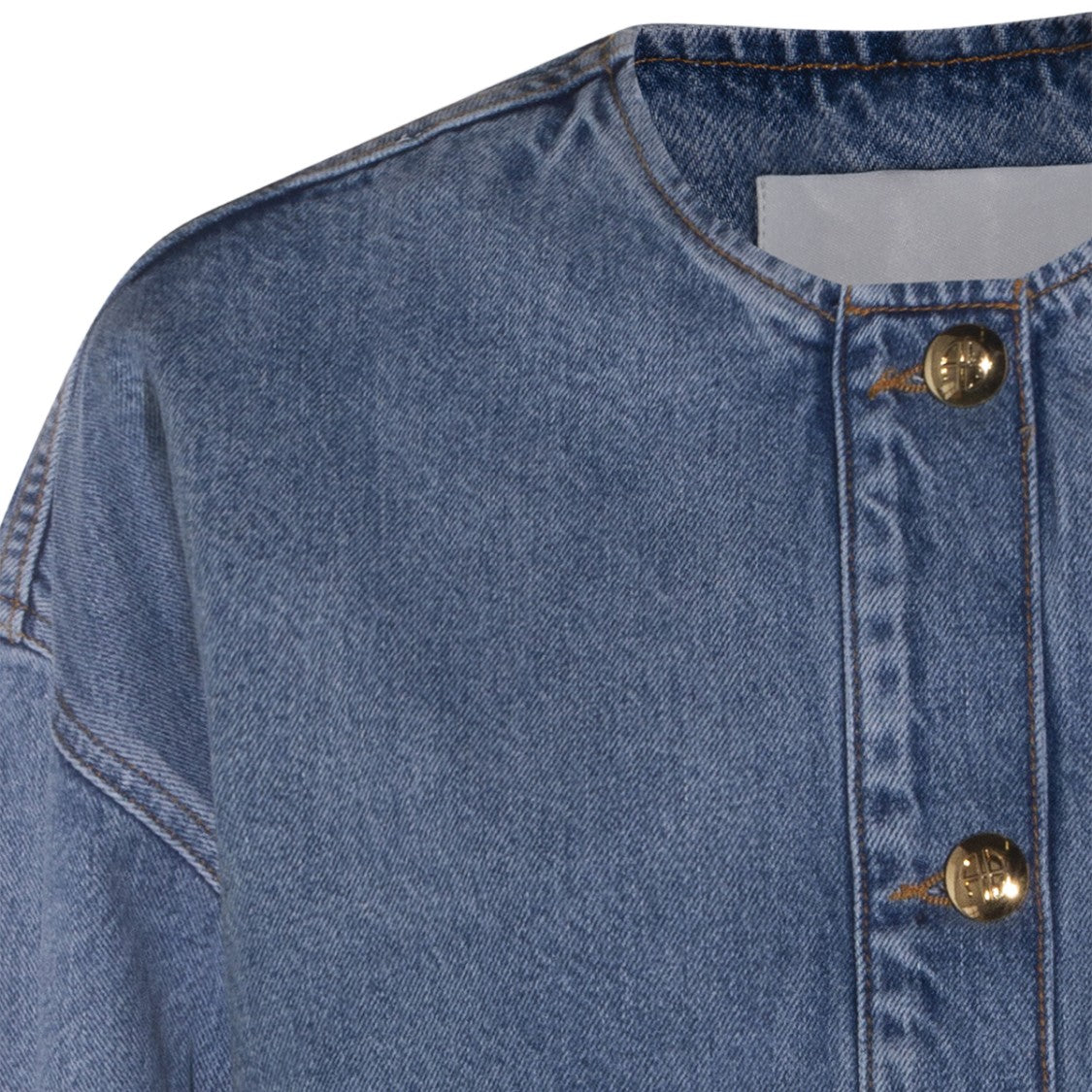 Anine Bing Tailored Blue Jacket With Structured Collar