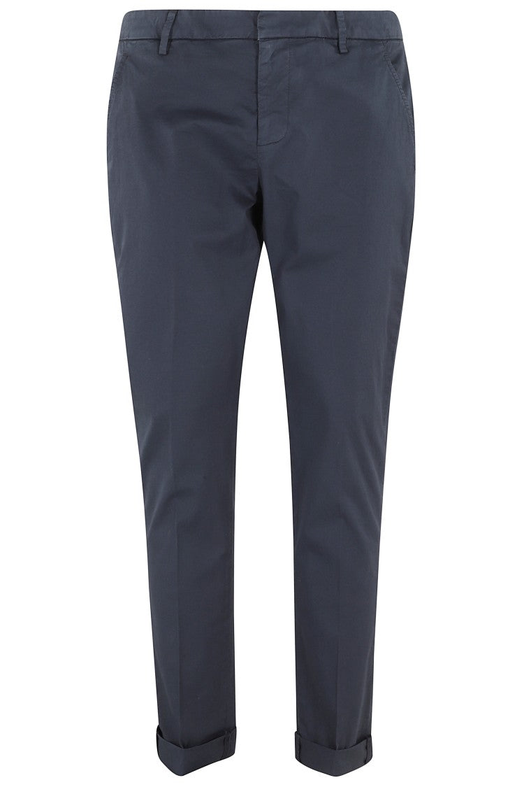 Dondup Navy Slim Chino Gaubert Cotton-Blend Chino Pants