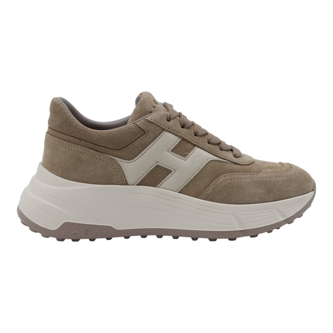 Hogan Suede Sneakers With Chunky Sole And Contrasting Detail