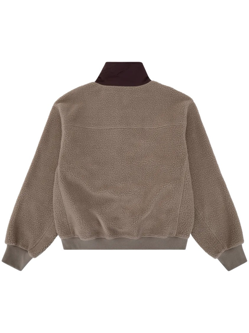 Entire Studios Textured Snap-Button Placket Crop Sweater