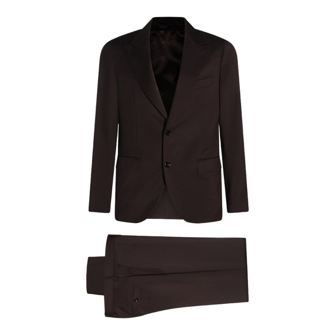 Lardini Tailored Brown Two-Piece Suit With Classic Blazer
