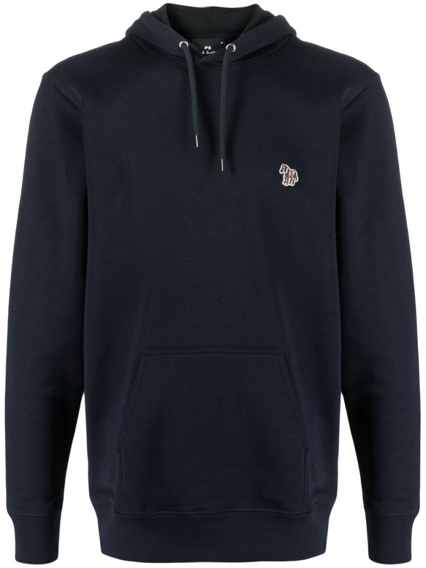 Paul Smith Dark Navy Blue Organic Cotton Hoodie