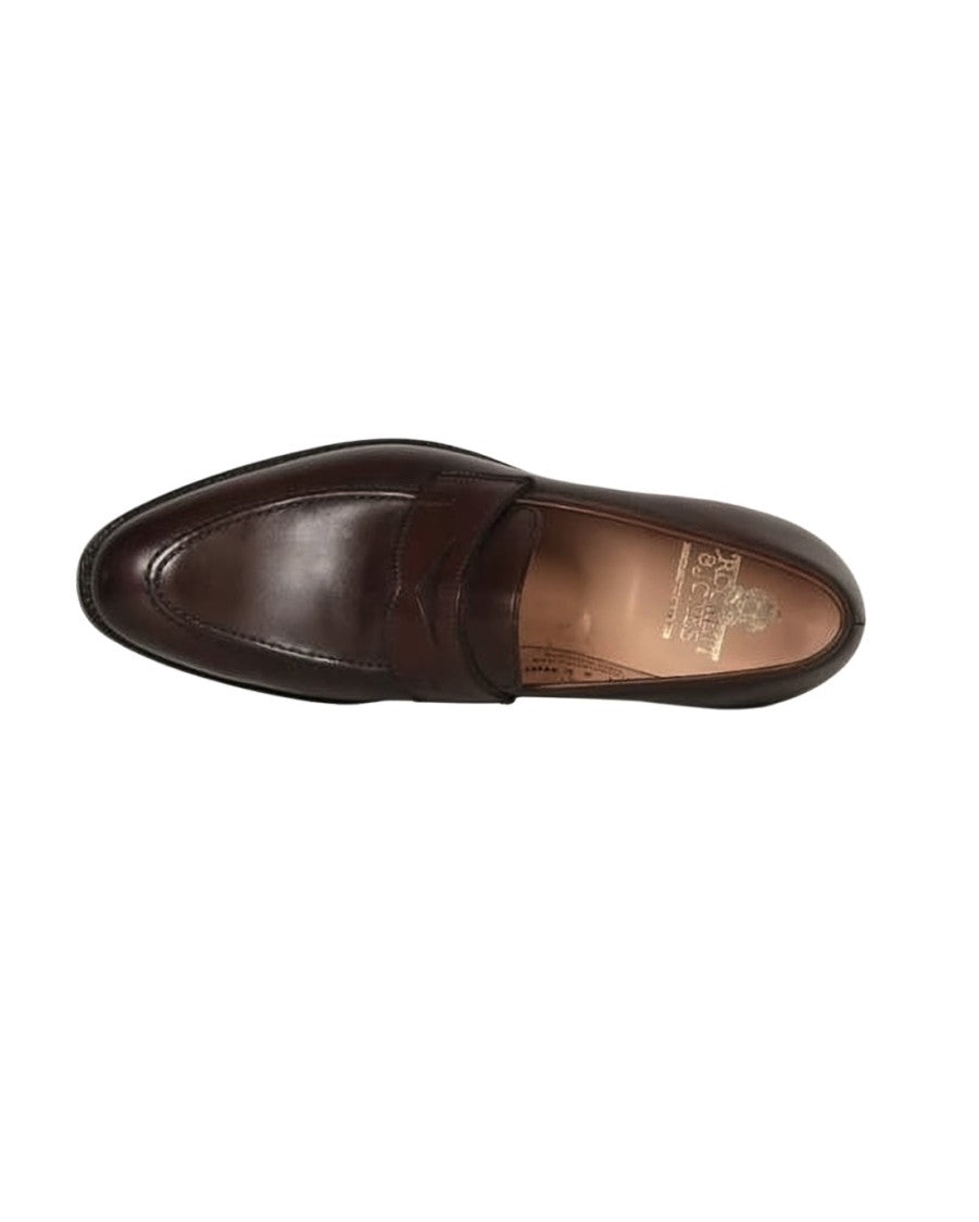Crockett & Jones Brown Calf Leather Loafers