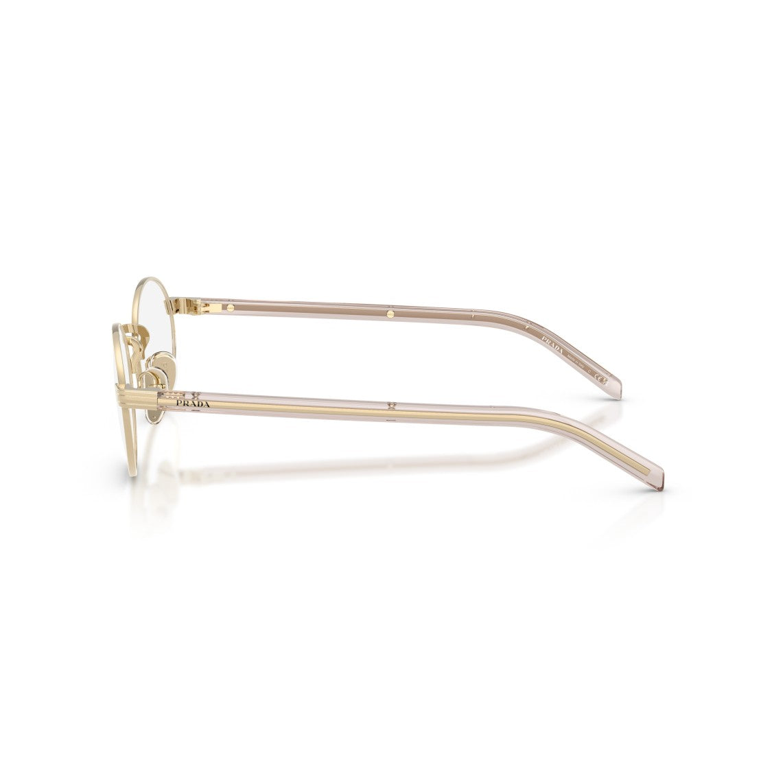 Prada 0Pr B55v Oval Metal Frame Eyeglasses