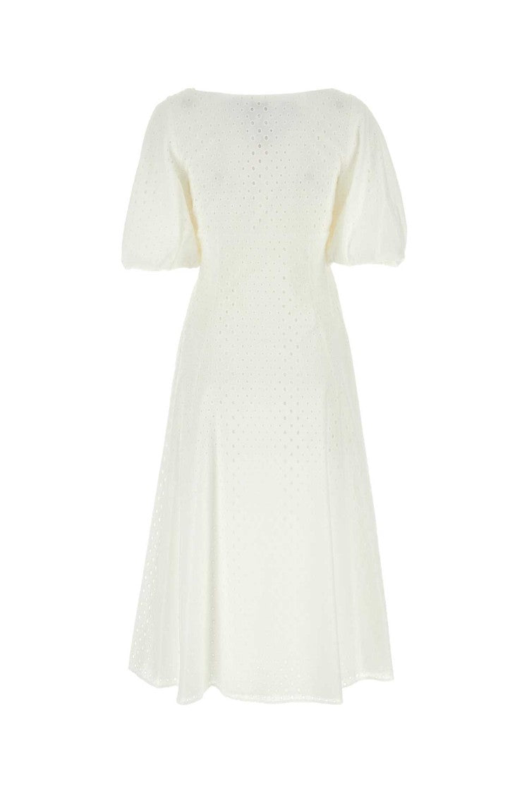 Kenzo White Broderie Anglaise Dress
