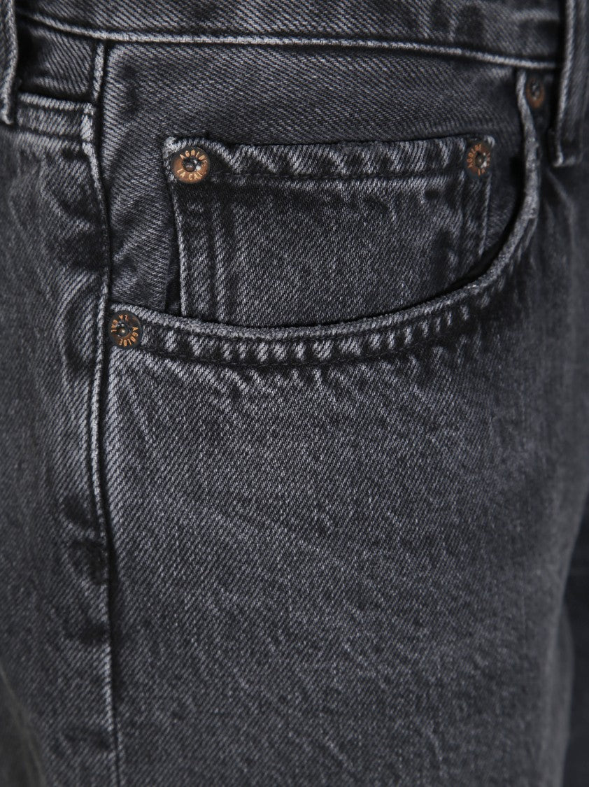 Agolde Straight-Leg Low-Rise Jeans With Classic Five-Pocket Styling