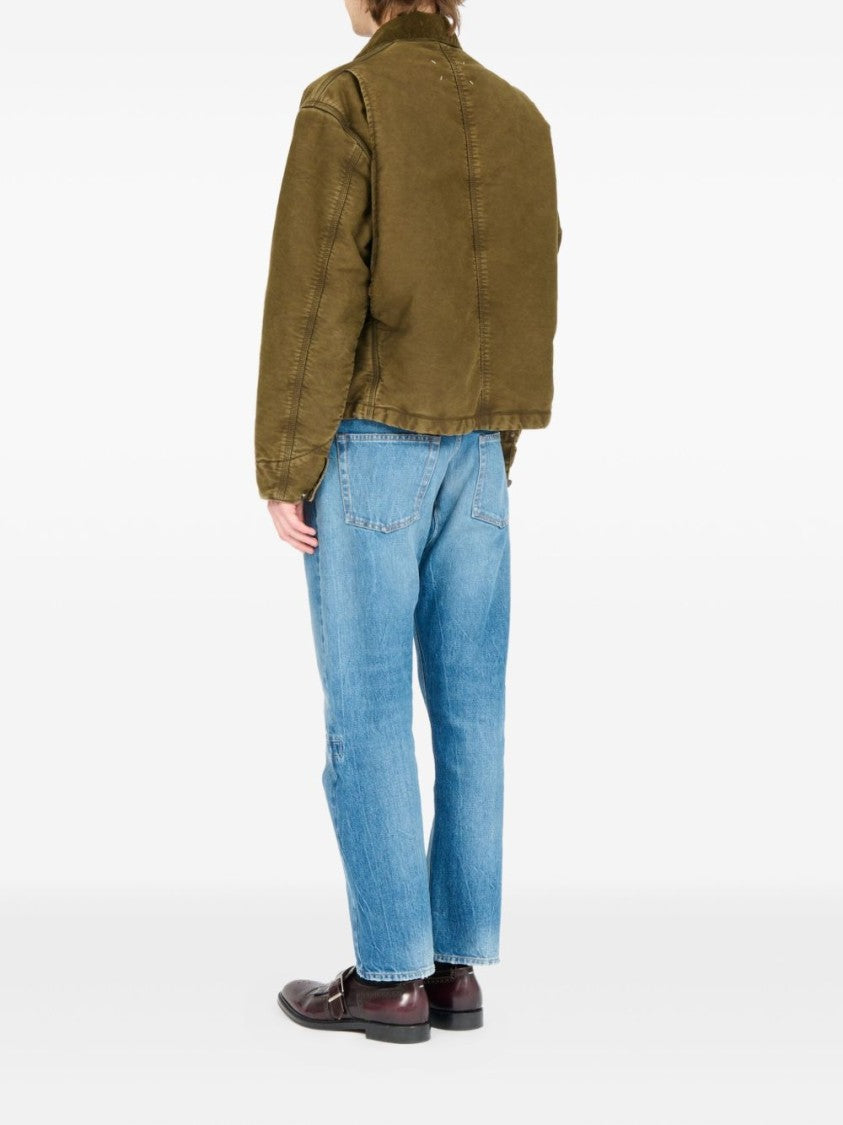 Maison Margiela Boxy Cropped Jacket With Flap Pockets