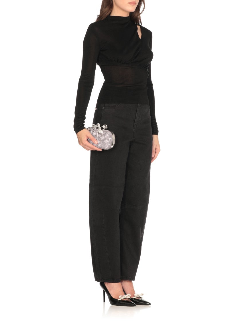 Self-Portrait Chainmail Clutch Bag