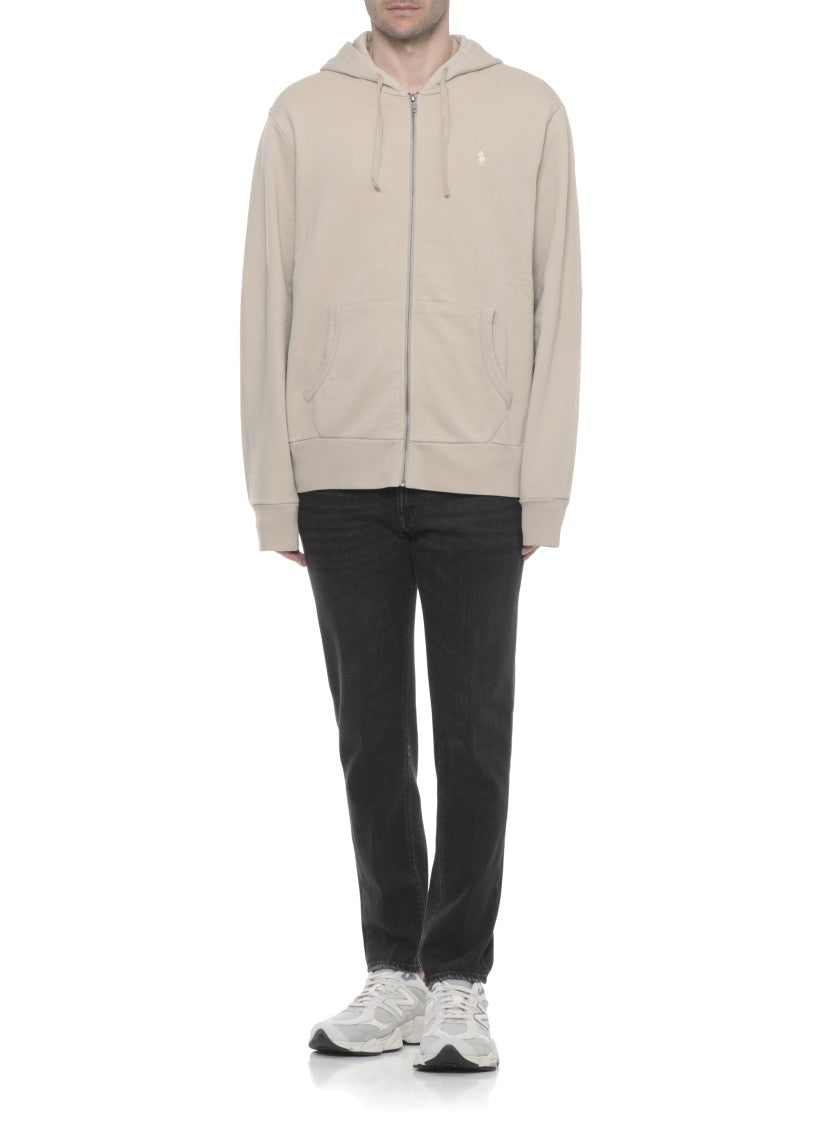 Polo Ralph Lauren Beige Pony Cotton Hoodie