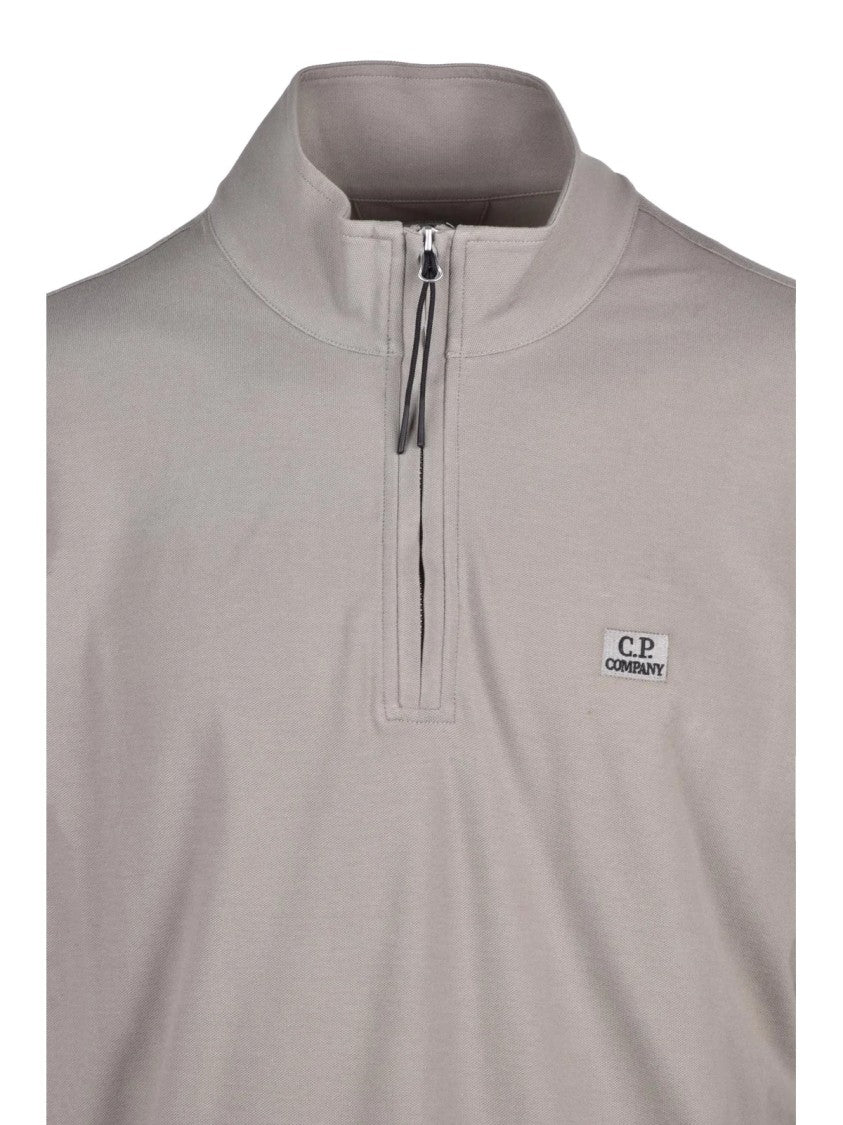 C.P. Company Sage Green Tailored Cotton-Blend Polo Shirt