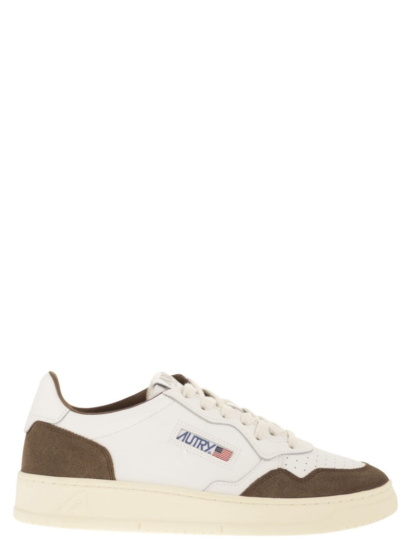 Autry Medalist Low - Leather And Suede Sneakers