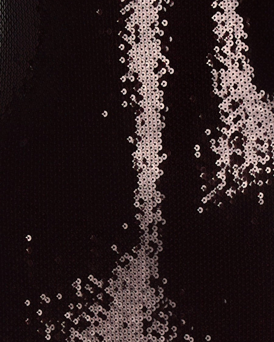 Patrizia Pepe Long Tulle Dress With Purple Red Sequins