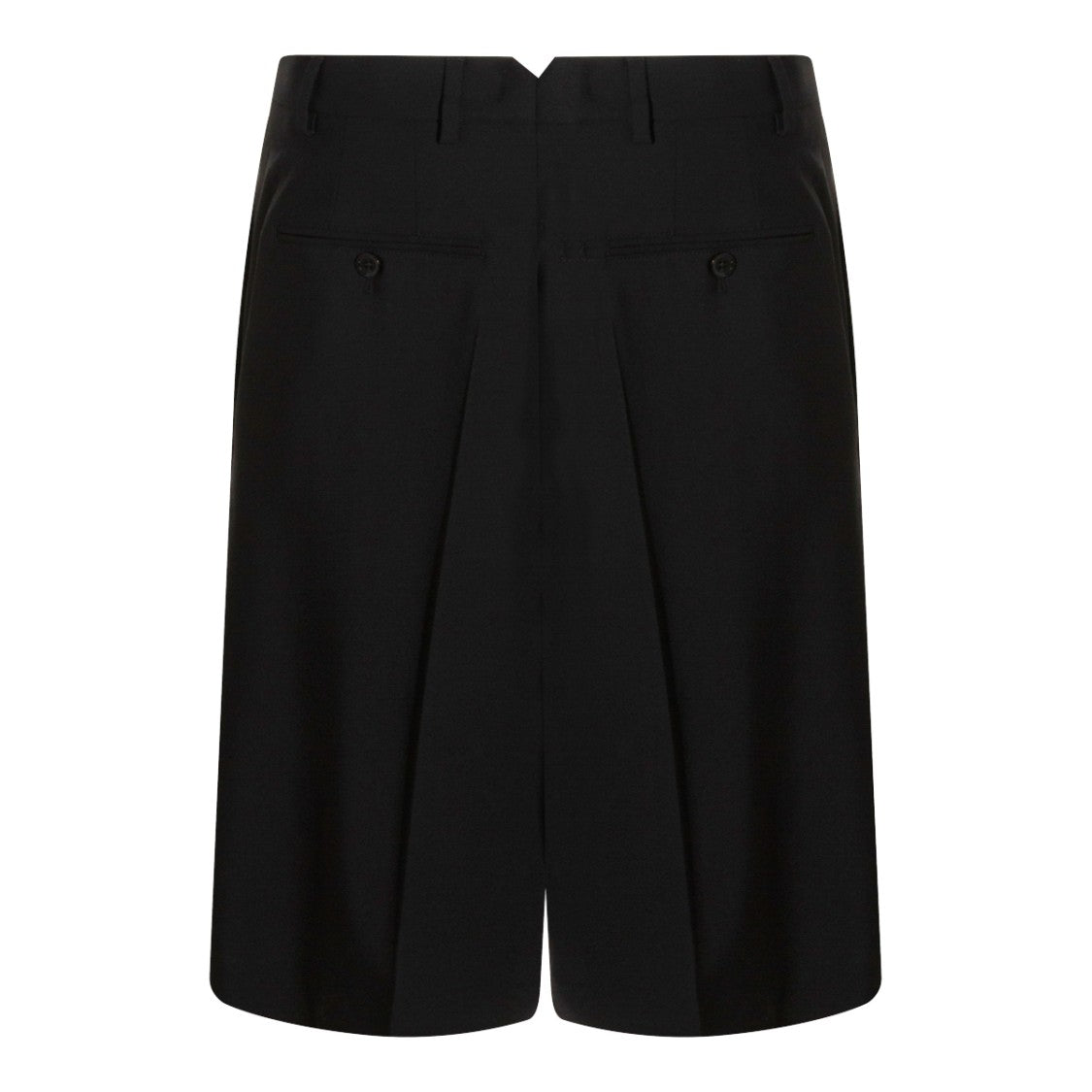 Ami Paris Black Wool Shorts