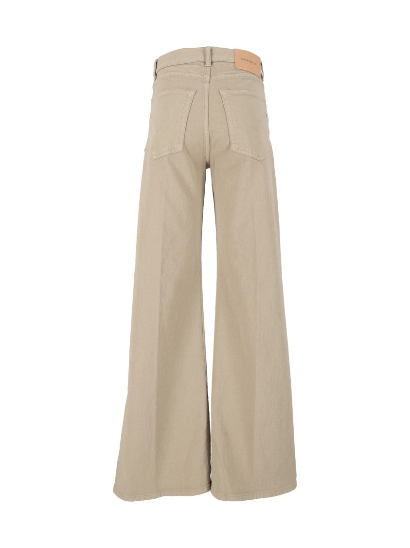 Dondup Amber Wide-Leg High-Waist Pants