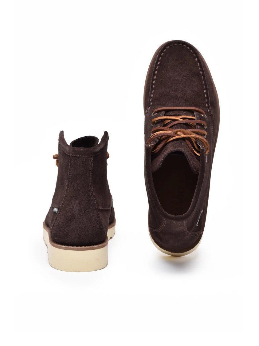Sebago Brown Suede Moccasin Boots