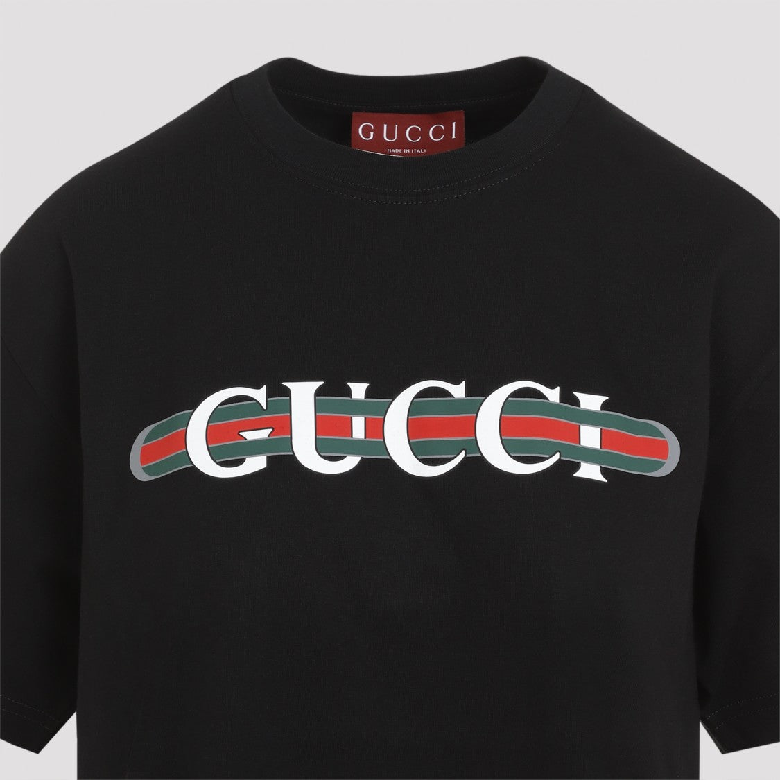 Gucci Black T-Shirt With Bold Graphic