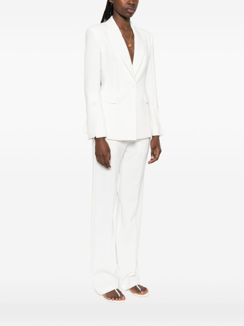 Pinko White Tailored Blazer With Structured Fit