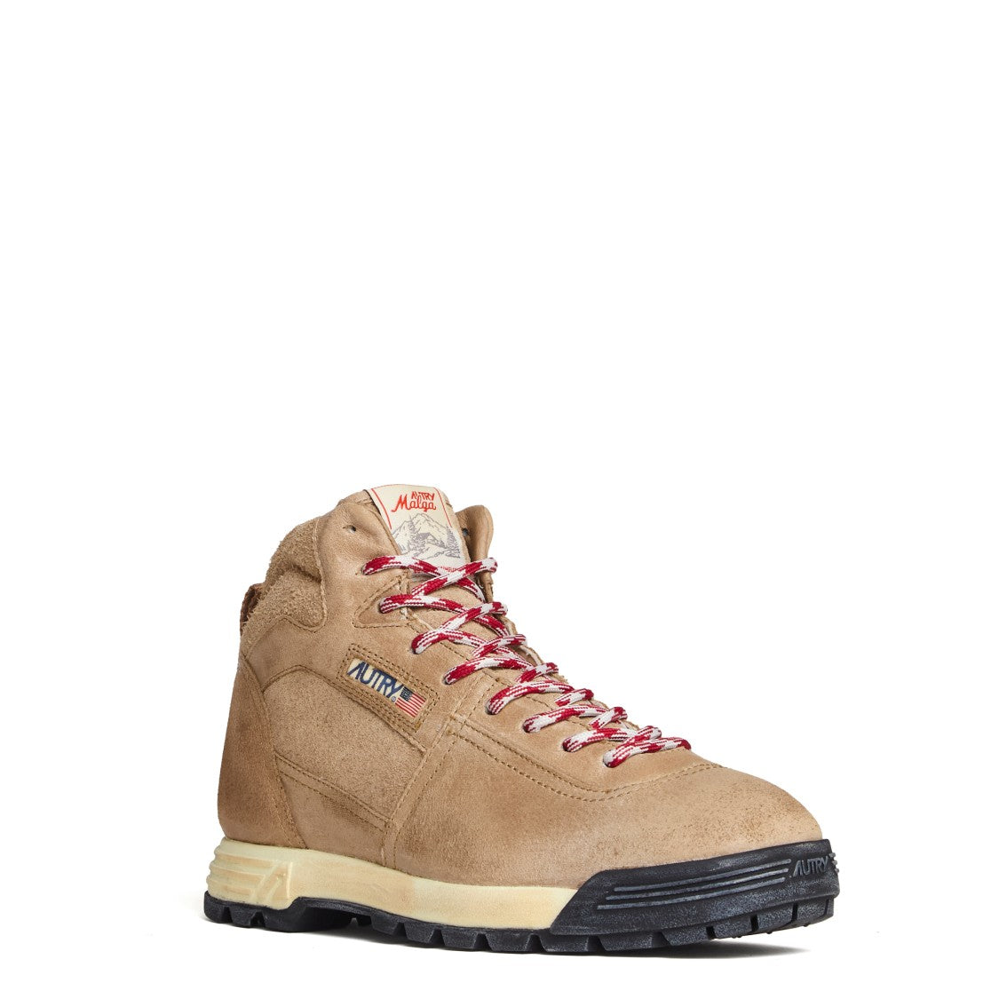 Autry Mid-Height Suede And Leather Ankle Boots