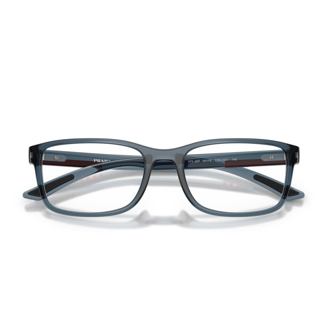 Prada Linea Rossa Blue Ps 06Rv Propionate Rectangular Sunglasses