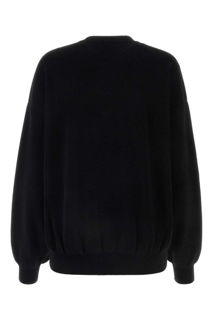 Alexander Wang Black Stretch Polyester Blend Sweater