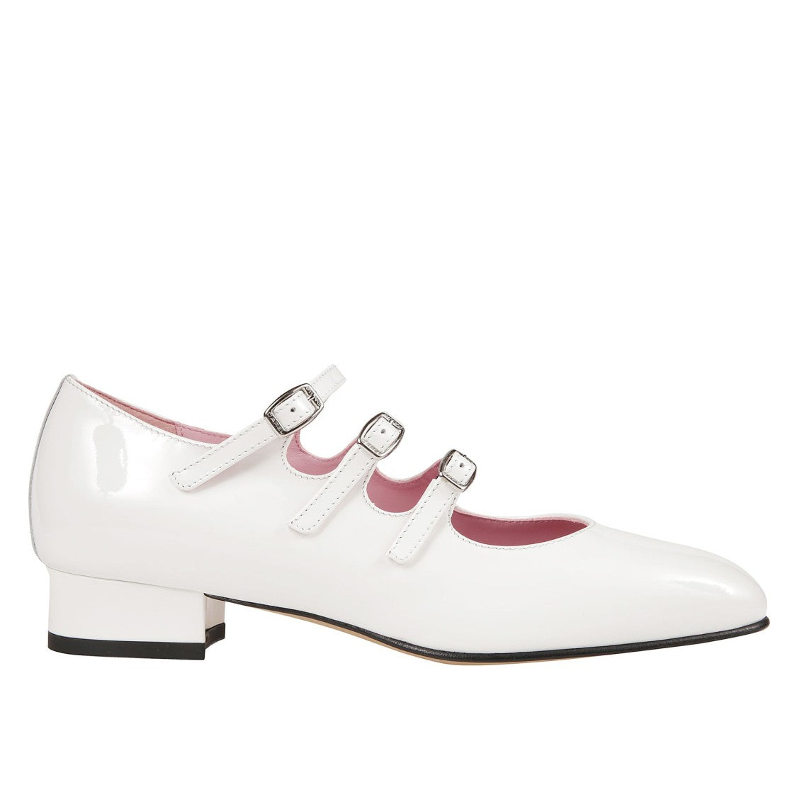 Carel Paris Glossy Patent Leather Low-Heeled Shoes