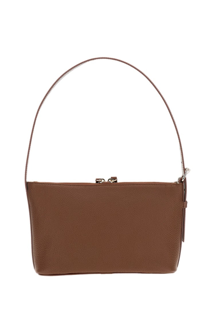 A.P.C. Brown Vera Grained Leather Shoulder Bag