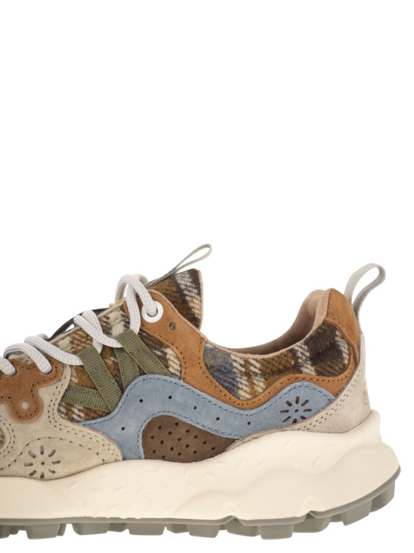 Flower Mountain Yamano 3 - Suede And Wool Sneakers