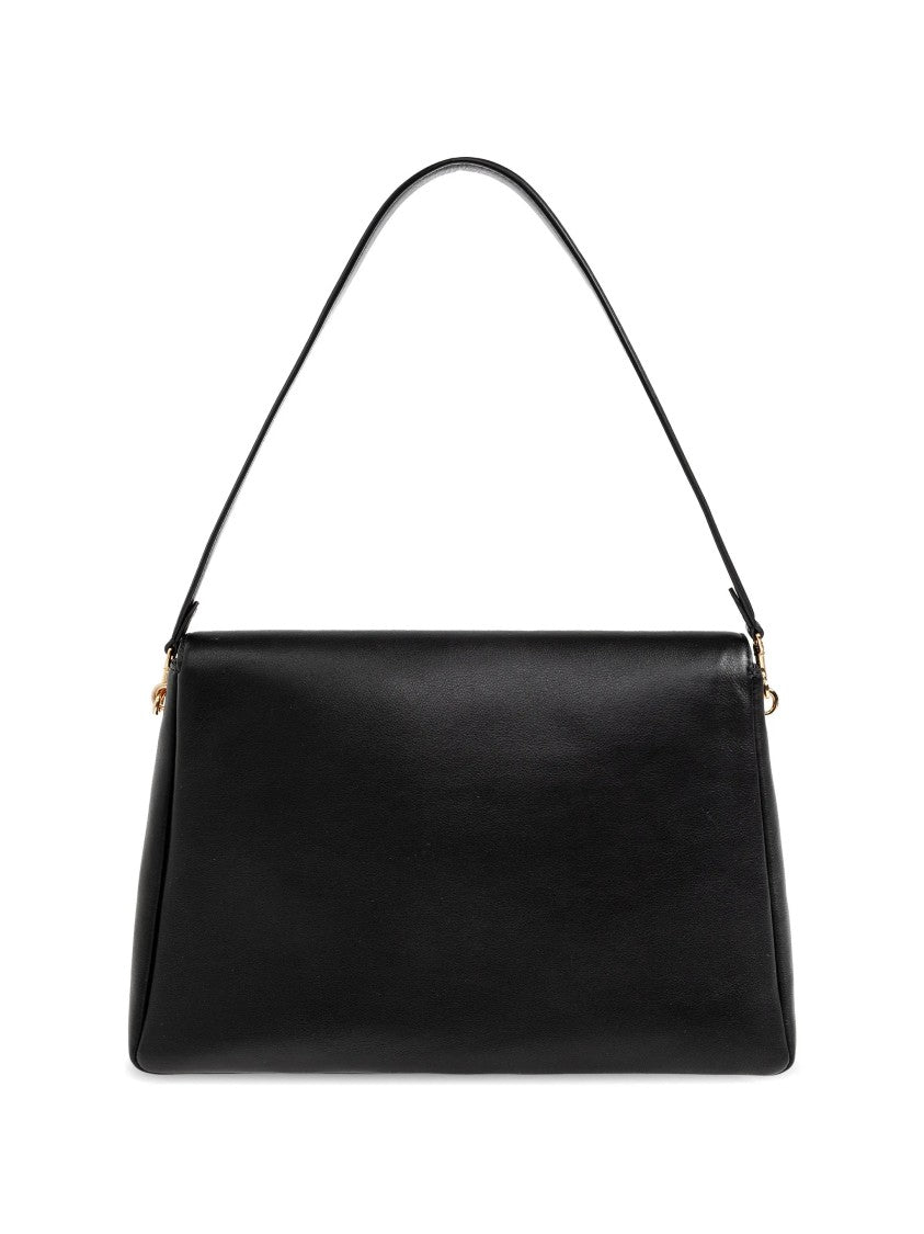 Tory Burch Black Charlie Large Leather Shoulder Bag