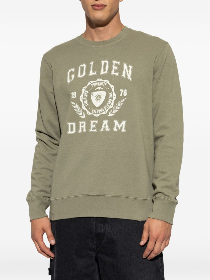 Golden Goose Casual Crewneck Collegiate Graphic Sweater