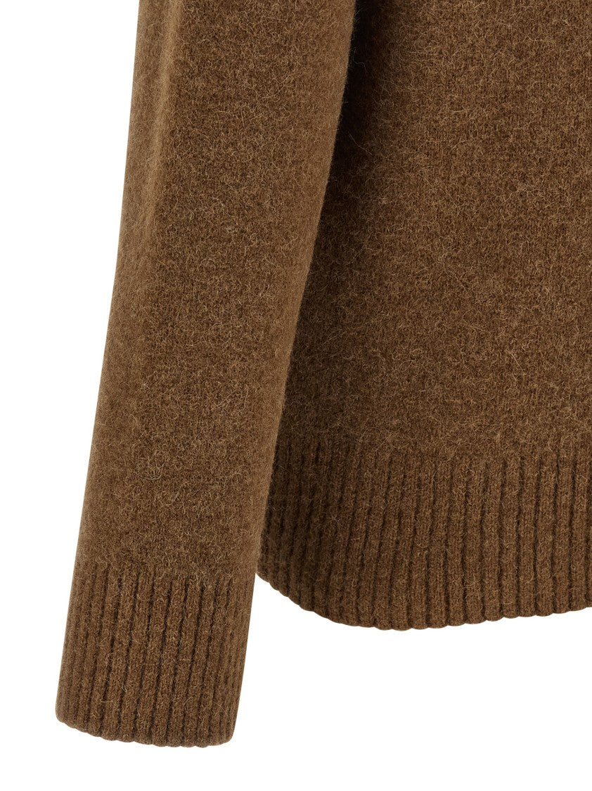 Ami Wool And Alpaca Blend Sweater