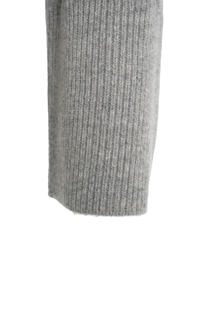 Second Female Cable Knit Cardigan With V-Neckline And Button Closure