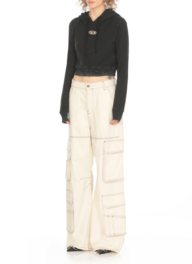 Diesel Black F-Slimmy-Hood-P5 Hoodie