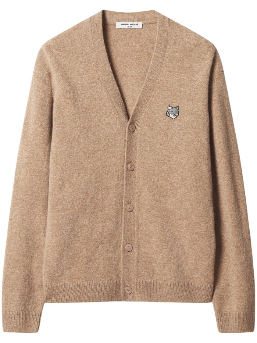 Maison Kitsuné Fox Head Lambswool Cardigan