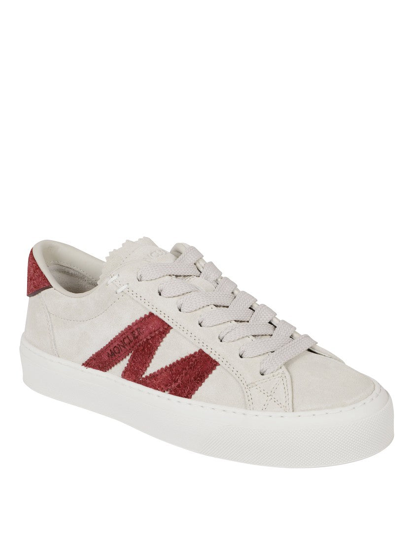 Moncler Soft Beige Suede Sneakers
