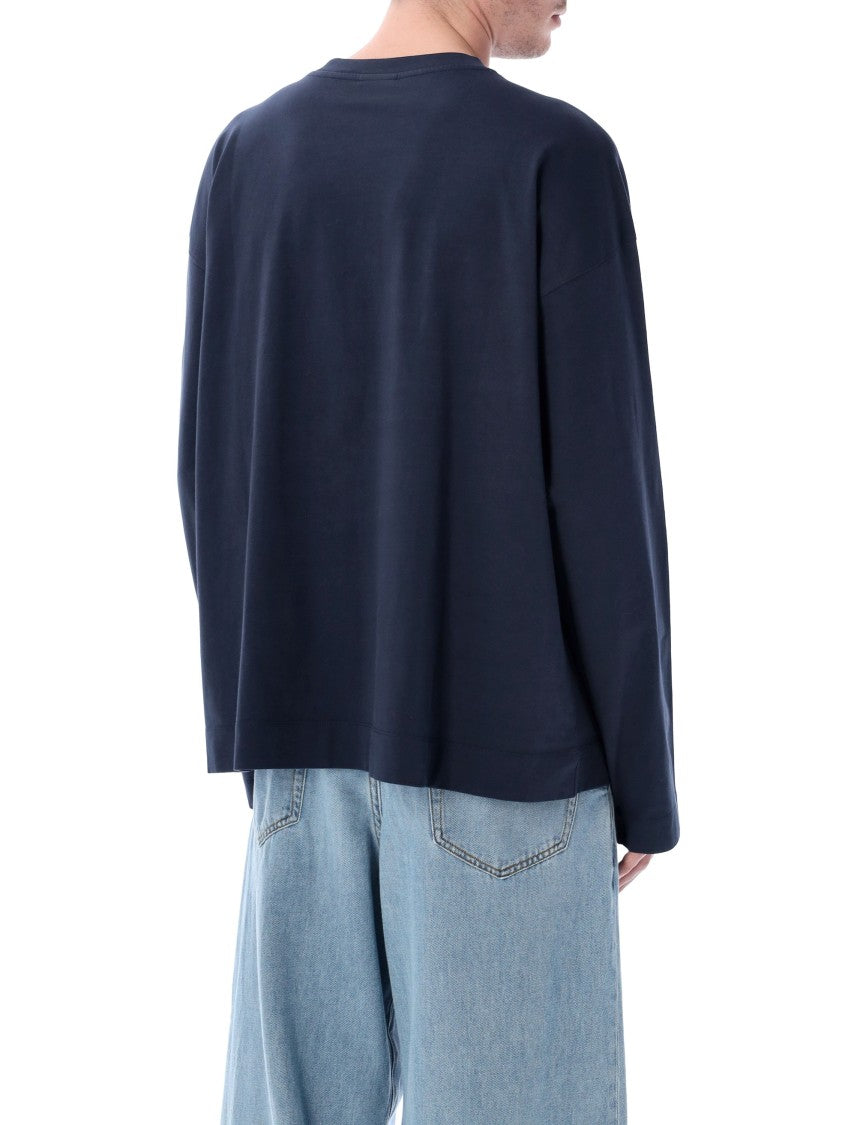 Dries Van Noten Relaxed-Fit Long-Sleeved T-Shirt With Classic Crew Neckline
