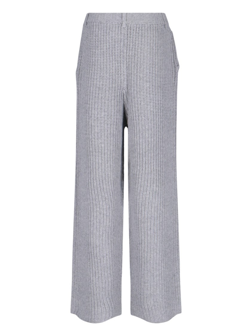 Aya Muse "Vena" Knit Trousers – Grey