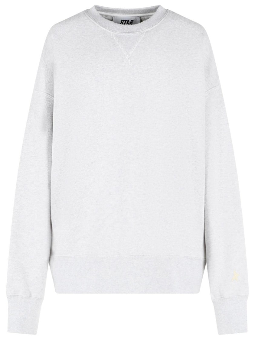 Golden Goose 'Star' Melange Grey Cotton Sweatshirt