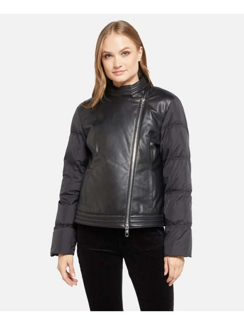 Emporio Armani Hybrid Leather Caban Jacket