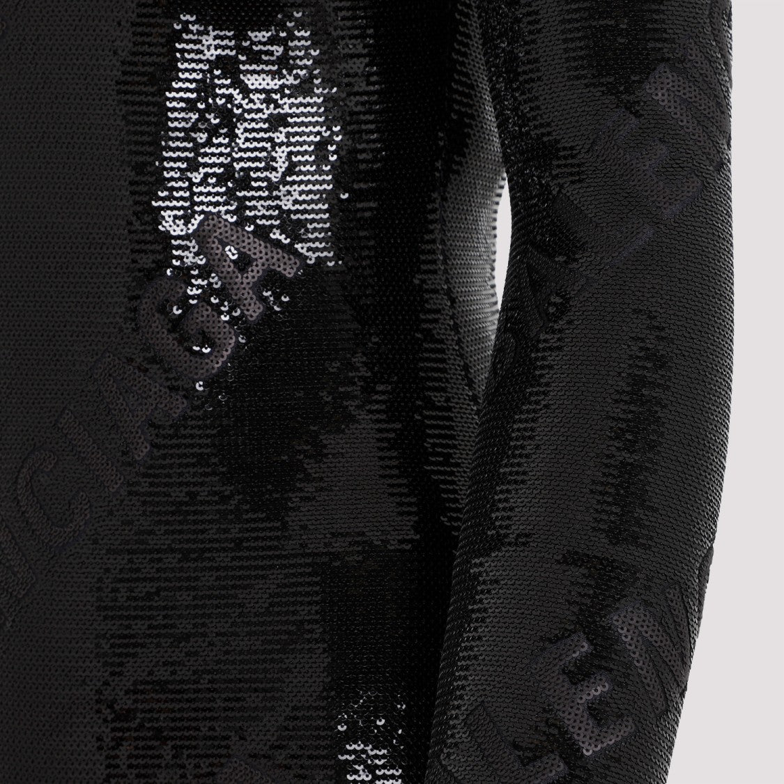 Balenciaga Turtleneck Black Mat Polyamide Dress