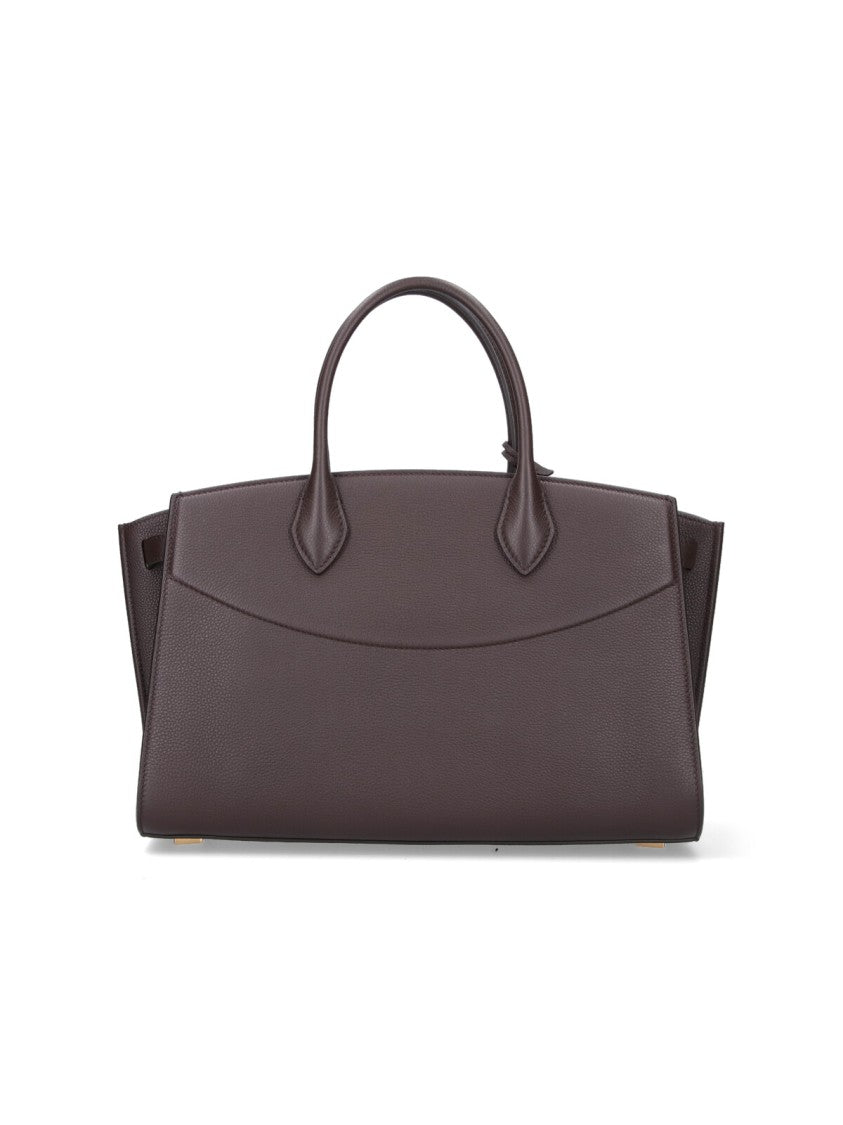 Ferragamo Studio Soft Large Bag – Dark Brown