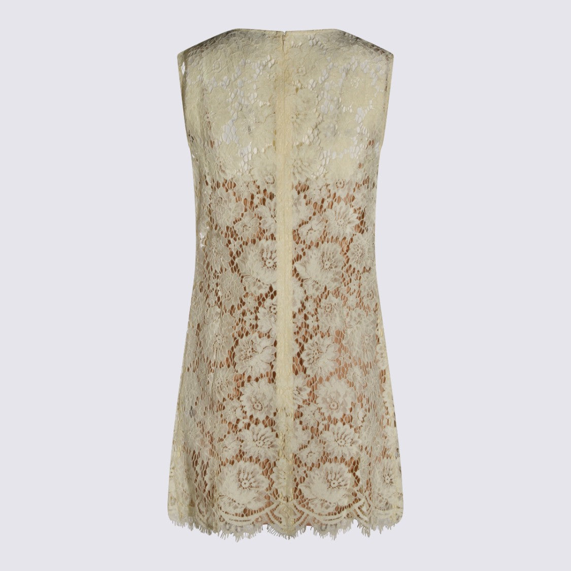 Self-Portrait Yellow Lace Sleeveless Dress