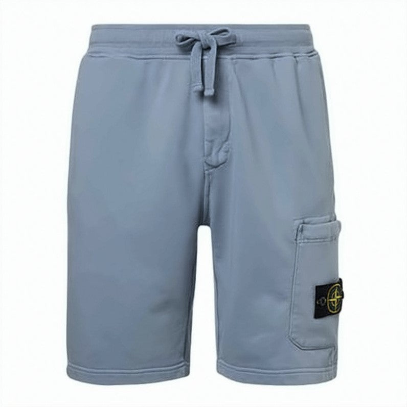 Stone Island Relaxed-Fit Blue Cargo Shorts